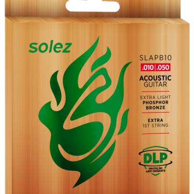 SLAPB10 – Encordoamento para Violão Aço Phosphor Bronze Solez 0.010