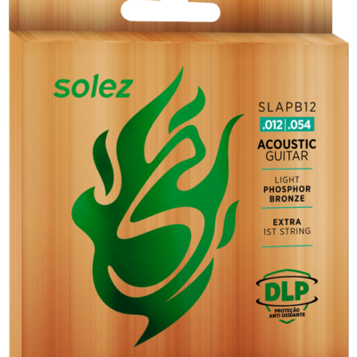 SLAPB12 – Encordoamento para Violão Aço Phosphor Bronze Solez 92/8 0.012