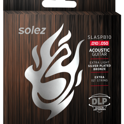 SLASPB10 – Encordoamento para Violão Aço Silver Plated Bronze Solez 0.010