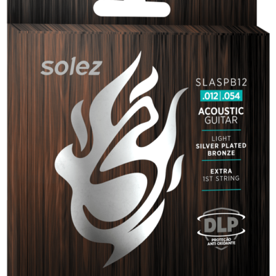 SLASPB12 – Encordoamento para Violão Aço Silver Plated Bronze Solez 0.012