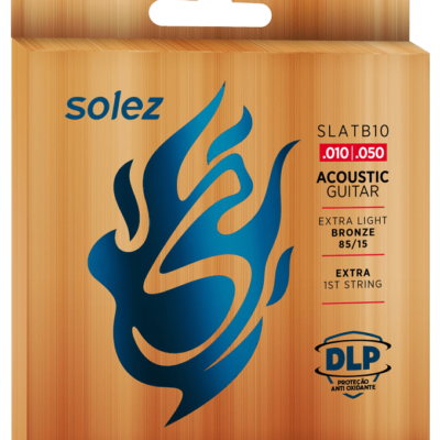 SLATB10 – Encordoamento para Violão Aço Bronze Solez 85/15 0.010
