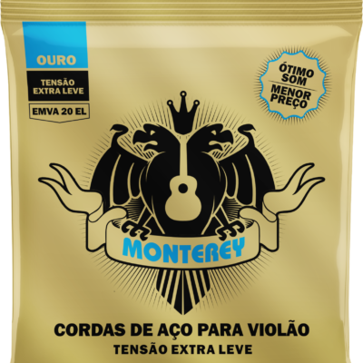 EMVA10 EL – Encordoamento para Violão Aço Monterey Tensão Extra Leve